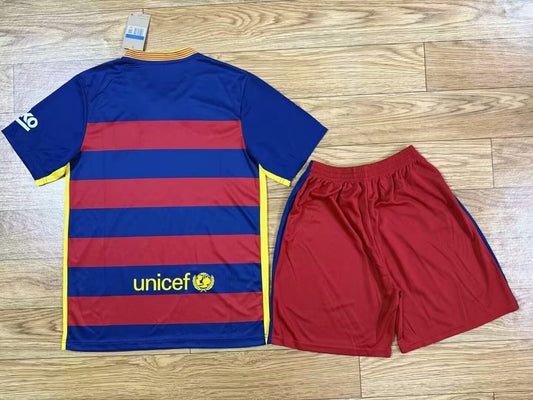 Retro Barcelona Home Kits Suit 2015/2016