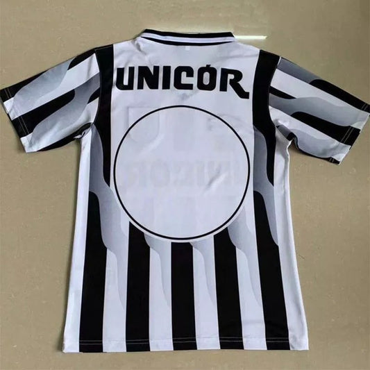 RetroSantos FC Home White And Black Football Jersey 1998/1999