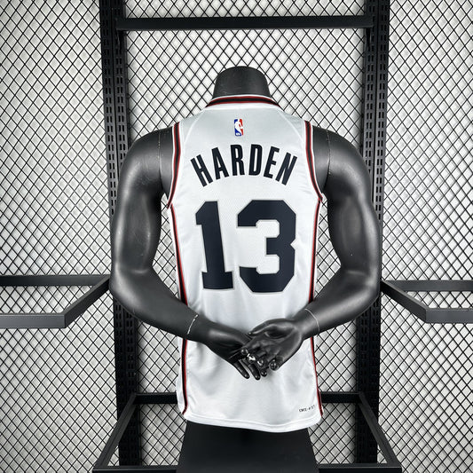 Houston Rockets City Edition White #13 HARDEN NBA Season Jerseys 2025