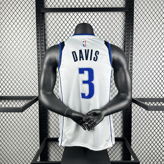 Dallas Mavericks White #3 DAVIS NBA Jerseys 2023