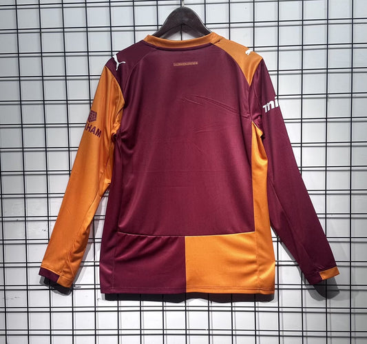 Galatasaray Home Long Sleeve Fans Football Jersey 2025/2026