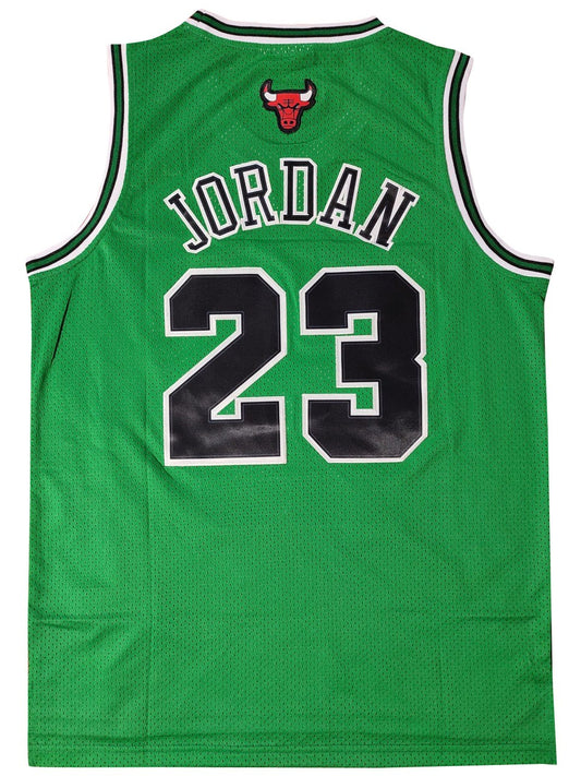 NBA Bulls #23 Jordan 1997/1998 Green Classic Mesh Jersey