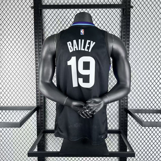 Utah Jazz Black #19 BAILEY NBA Season Jerseys 2026