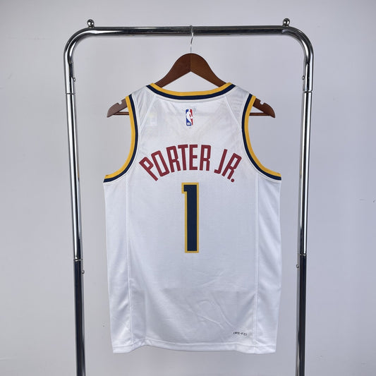 Denver Nuggets White #1 PORTER JR. NBA Season Jerseys 2023