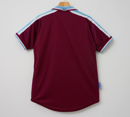 Retro West Ham Home Football Jersey 1999/2001