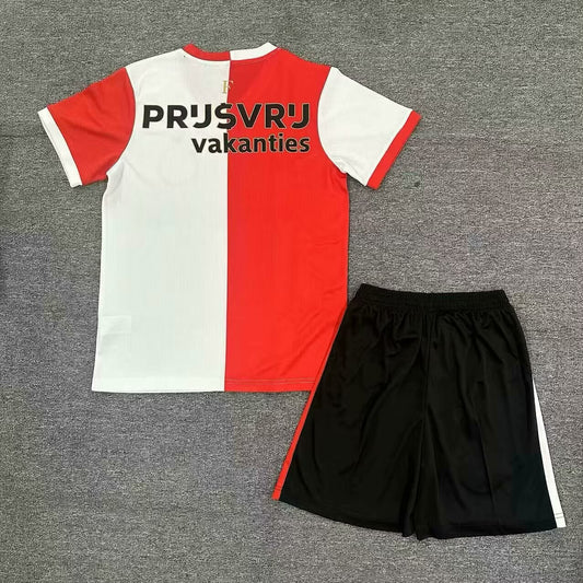 Feyenoord Rotterdam Home Kids Football Jersey 2025/2026