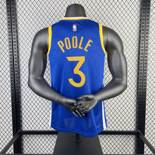 Golden State Warriors V-neck Blue #3 POOLE NBA Season Jerseys 2023