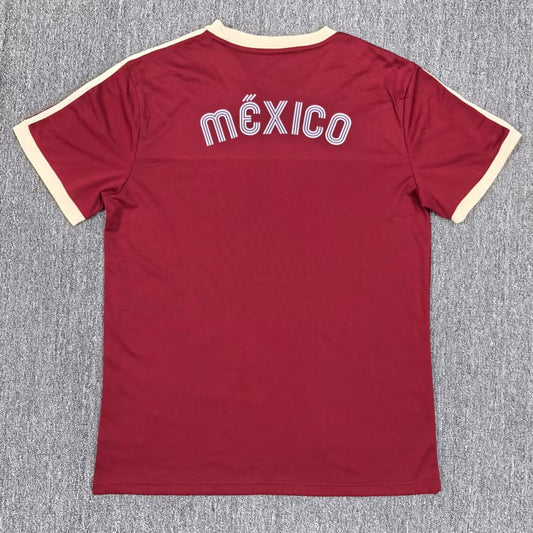 Retro Mexico Red Football Jersey 1984