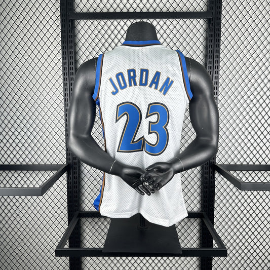Retro Washington Wizards White #23 JORDAN NBA Season Jerseys 2001/2002