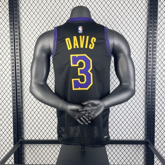 Los Angeles Lakers City Edition Black #3 DAVIS NBA Season Jerseys 2026