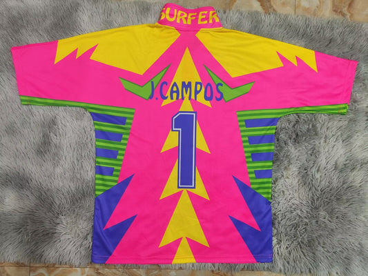 Retro Mexico Goalkeeper Away #1 J.campos Football Jersey 1998