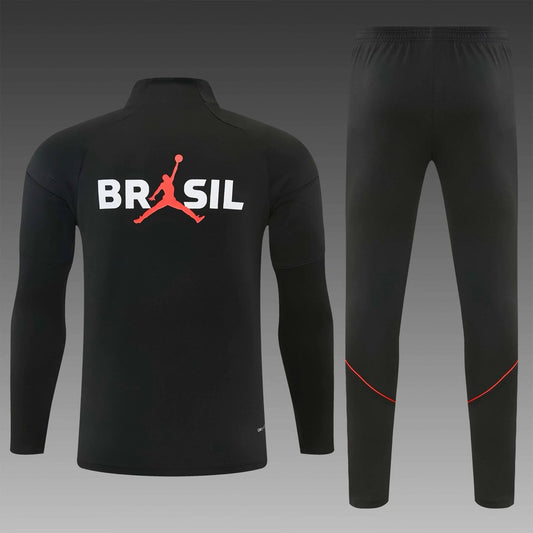Brazil Training Tracksuit Black (Kids And Man 16-2XL) 2025/2026