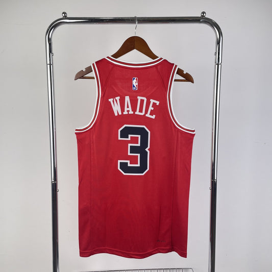 Chicago Bulls Red #3 WADE NBA Season Jerseys 2023