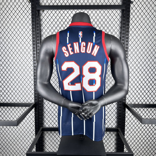 Houston Rockets City Edition Blue #28 SENGUN NBA Season Jerseys 2023