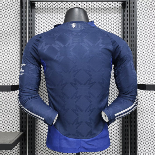Manchester United Away Long Sleeve Player Football Jersey 2024/2025