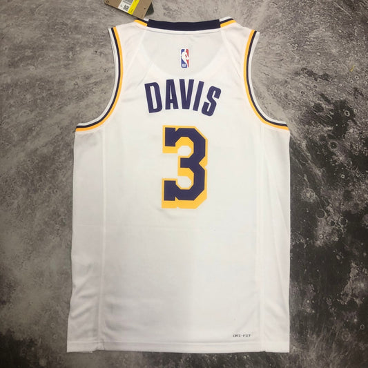 Los Angeles Lakers White #3 DAVIS NBA Season Jerseys 2023