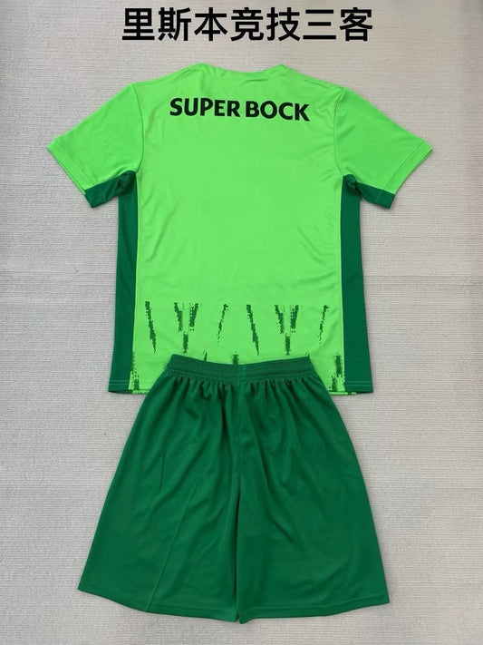 Sporting Lisbon Third Away Kids Football Jersey 2024/2025