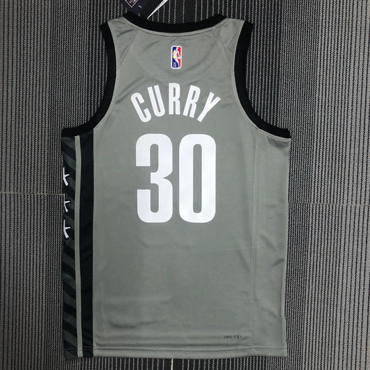 Brooklyn Nets Grey #30 CURRY NBA Season Jerseys 75 Year