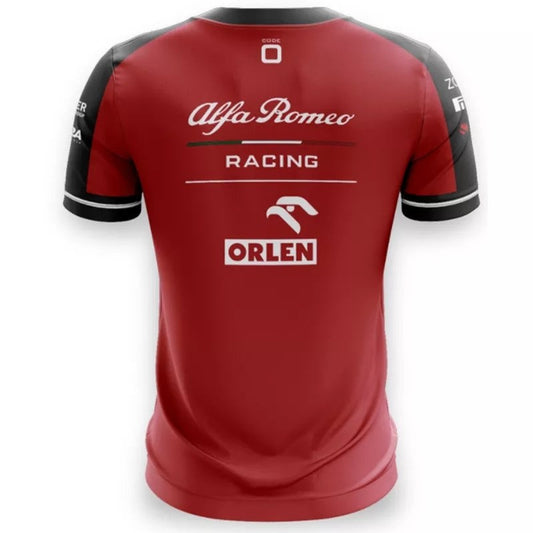 F1 Alfa Romeo Red Short Sleeve Racing Suit 2021