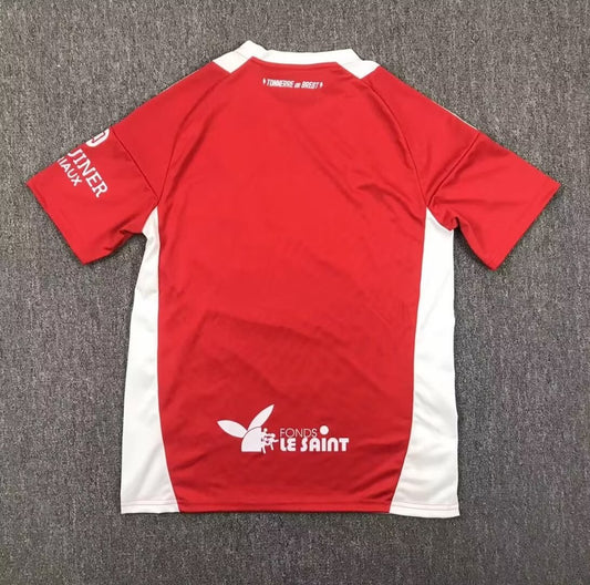 Stade Brestois Home Fans Football Jersey 2024/2025 ( UEFA Champions League)