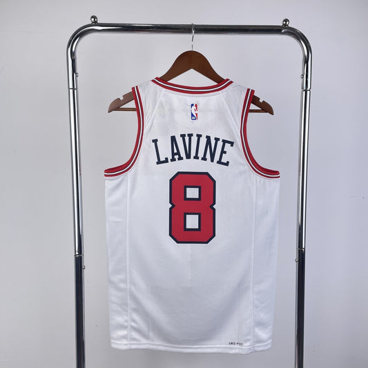 Chicago Bulls White #8 LAVINE NBA Season Jerseys 2023