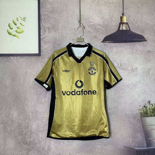 Retro Manchester United Two-sided Away 100 Year Football Jersey 2001/2002
