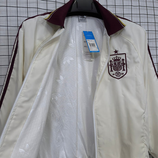 Spain Windbreaker White Football Jersey 2026/2027