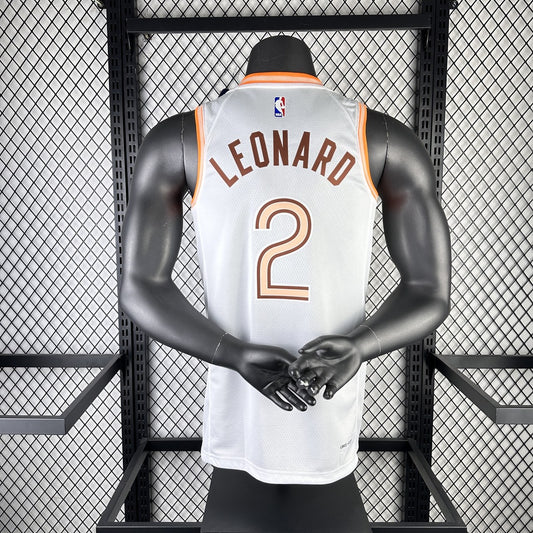 San Antonio Spurs City Edition White #2 LEONARD NBA Season Jerseys 2024