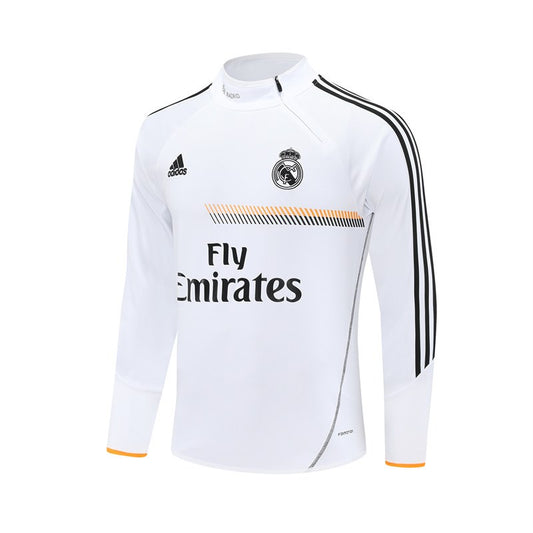 Retro Real Madrid Training Tracksuit White 2013/2014