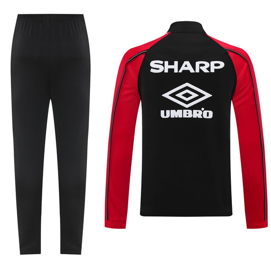 Manchester United Retro Black Jacket Tracksuit 2025/2026