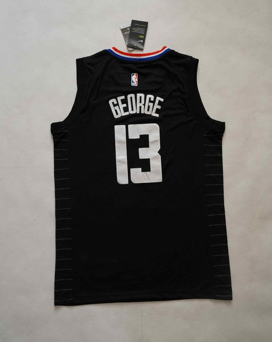 NBA New Season Clippers (New Fabric Print) 13 George City Edition Dark Blue, Black, White, Retro White