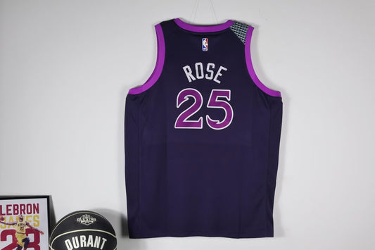 Minnesota Timberwolves Purple City Edition #25 ROSE NBA Jerseys 2026