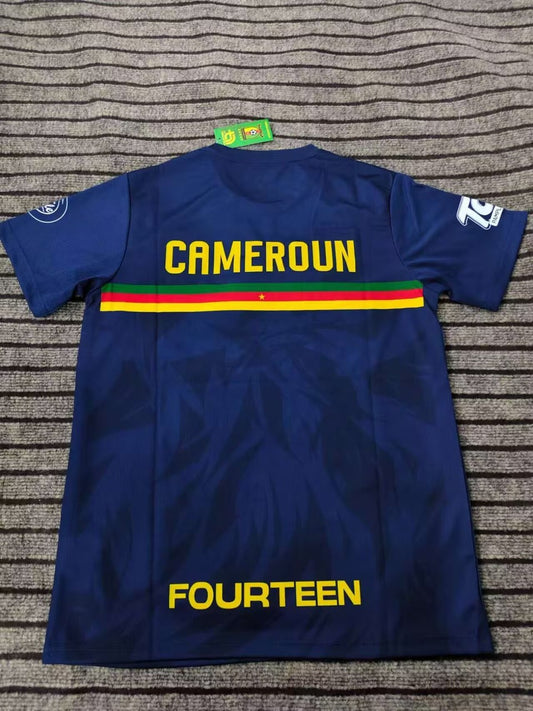 Cameroon Wearing Blue Training Clothes Fans Football Jersey 2025/2026