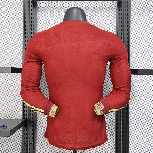 Mexico Red Long Sleeve Player Football Jersey 2025/2026