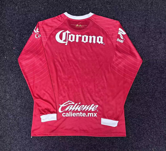 Toluca Home Long Sleeve Fans Football Jersey 2026/2027