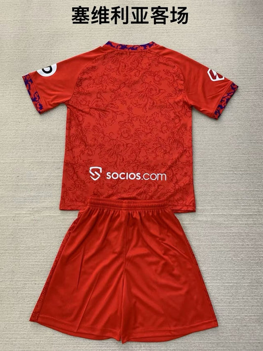 Sevilla Away Kids Football Jersey 2024/2025