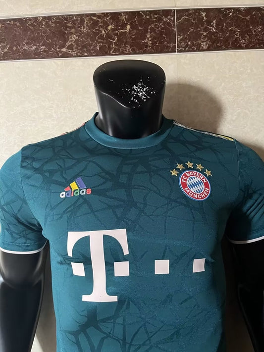 Bayern Joint Edition Lake Green Player Football Jersey 2023/2024