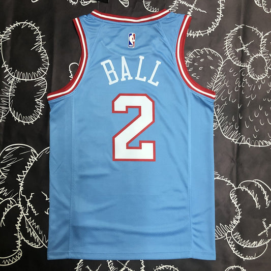 Chicago Bulls Blue #2 BALL NBA Season Jerseys