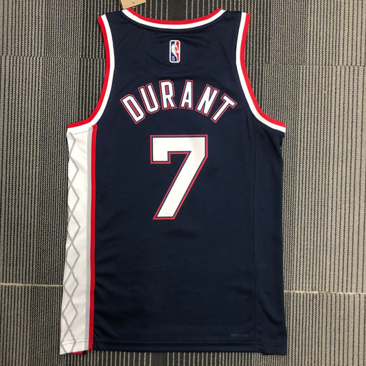 Brooklyn Nets City Edition Black #7 DURANT NBA Season Jerseys 2022