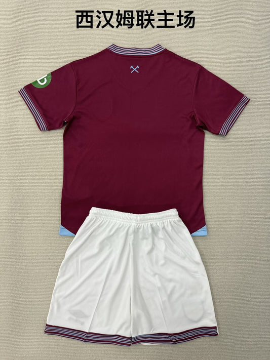 West Ham Home Fans Football Jersey 2025/2026 (Kids And Man )