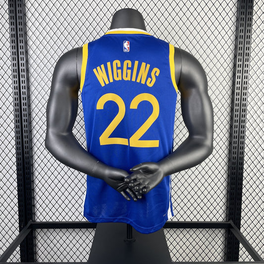 Golden State Warriors V-neck Blue #22 WIGGINS NBA Season Jerseys 2023