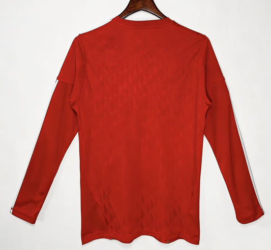 Retro Liverpool Home Long Sleeve Football Jersey 2010 2012