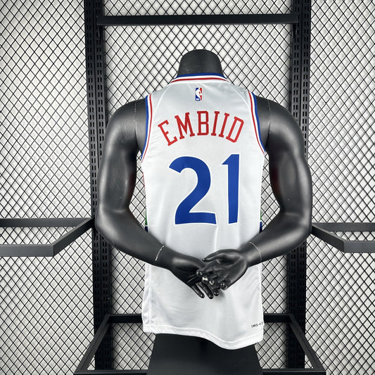 Philadelphia 76Ers City Edition #21 EMBIID NBA Jerseys 2025