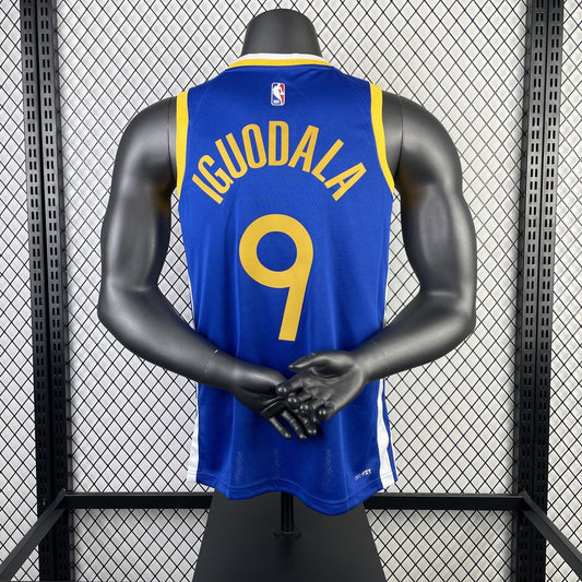 Golden State Warriors V-neck Blue #9 IGUODALA NBA Season Jerseys 2023