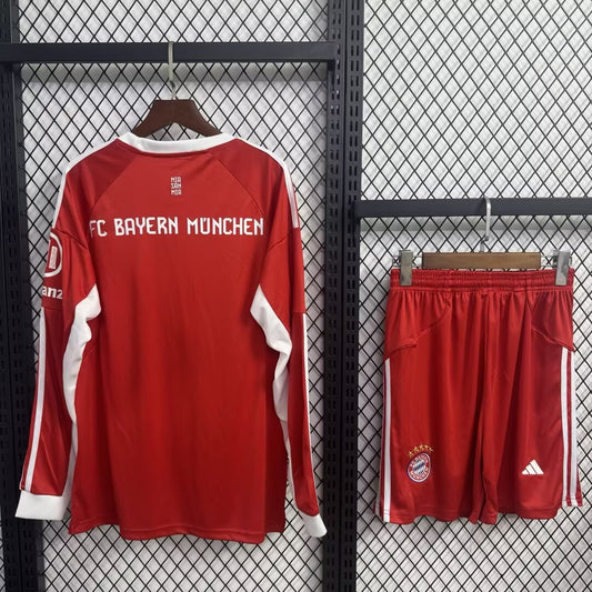 Bayern Munich Home Long With Pants Sets Fans Football Jersey 2025/2026