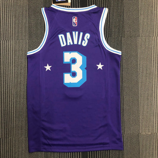 Los Angeles Lakers City Edition 75 Year Prople #3 DAVIS NBA Season Jerseys 2022