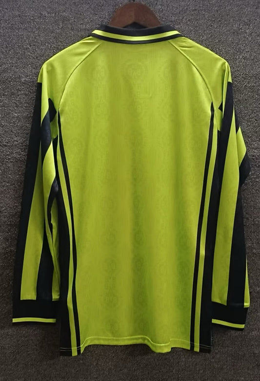 Retro Dortmund Long Sleeve Home Fans Football Jersey 1995/1996