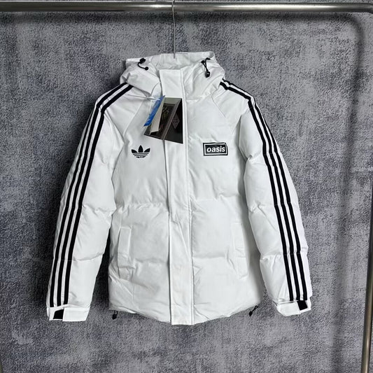 Adidas Clover Windbreaker Cotton Clothing Jacket Black White Football Jersey 2025/2026