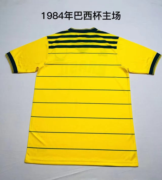 Retro Brazil Home Football Jersey 1984