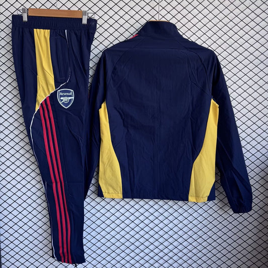 Arsenal Windbreaker Sets With Pants Blue Football Jersey 2025/2026